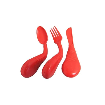 Easy Grip Utensils by - Easy Grip Set of Utensils: Fork, Knife, and Spoon - Adaptive Eating Aids for Users with
