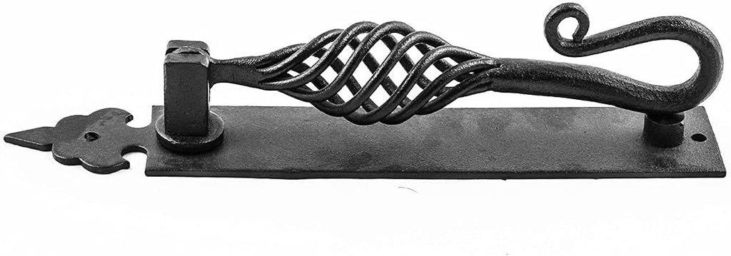 Door Knockers 10 in. Black Cast Iron Birdcage Style Door Knocker with Mounting Hardware