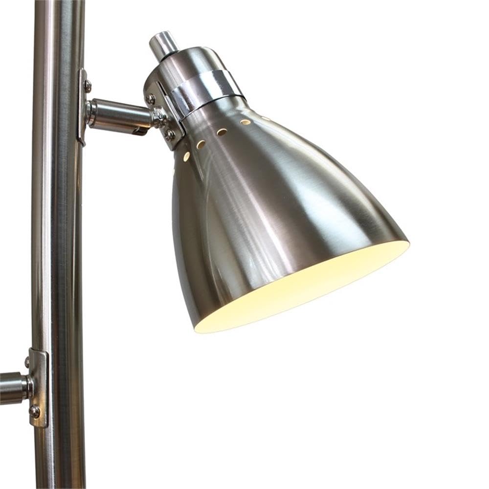 Metal 3 Light Tree Floor Lamp, Brushed Nickel