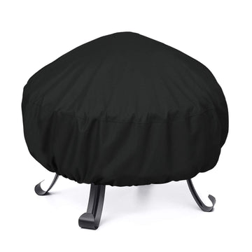 Outdoor Fire Pit Table Cover 32"Dia x 14"H, Patio Fireplace Cover