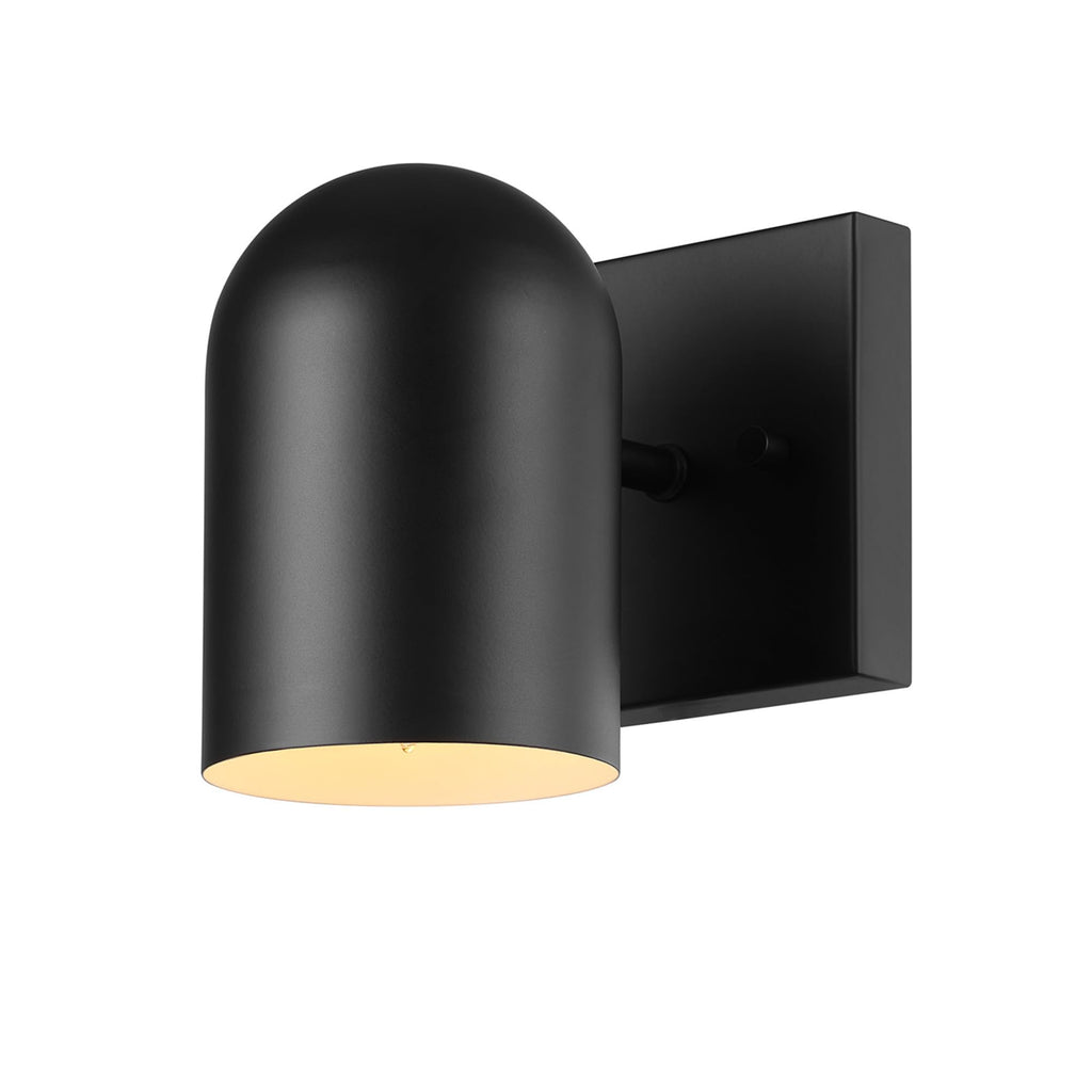 Plug-in or Hardwire Wall Sconce, Matte Black, 6ft Braided Fabric Cord, in-Line Rocker Switch, Modern Lighting