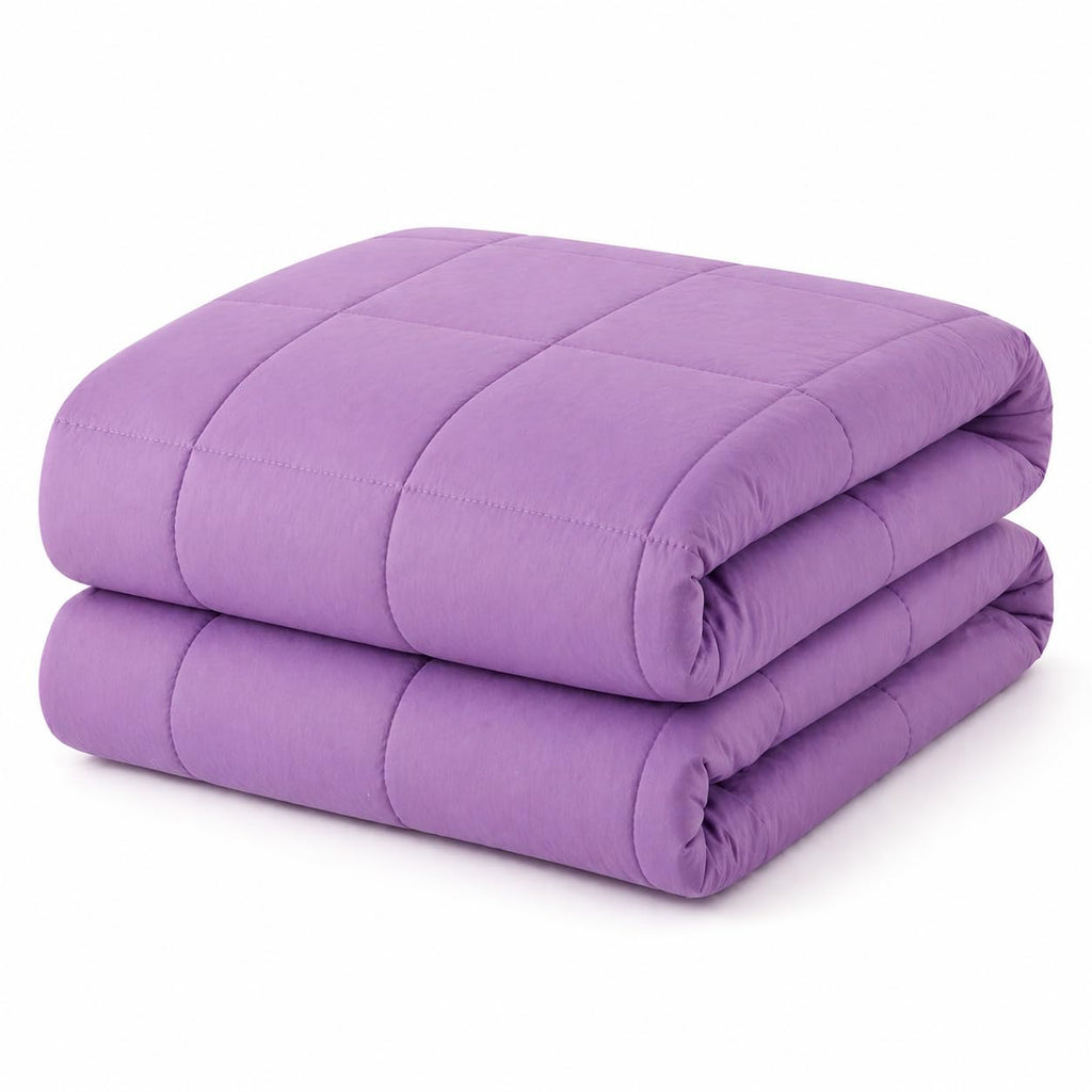 All Season Comforter - Ultra Soft Pre-Washed Microfiber Down Alternative Duvet Insert, Medium Weight, Fluffy, Box
