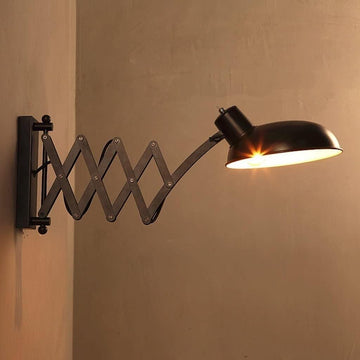 Wall Lamp Industrial Wind Retractable Wall Sconce Accordion Wall Light Restaurant Bedroom Study Bedside Lamp Wall