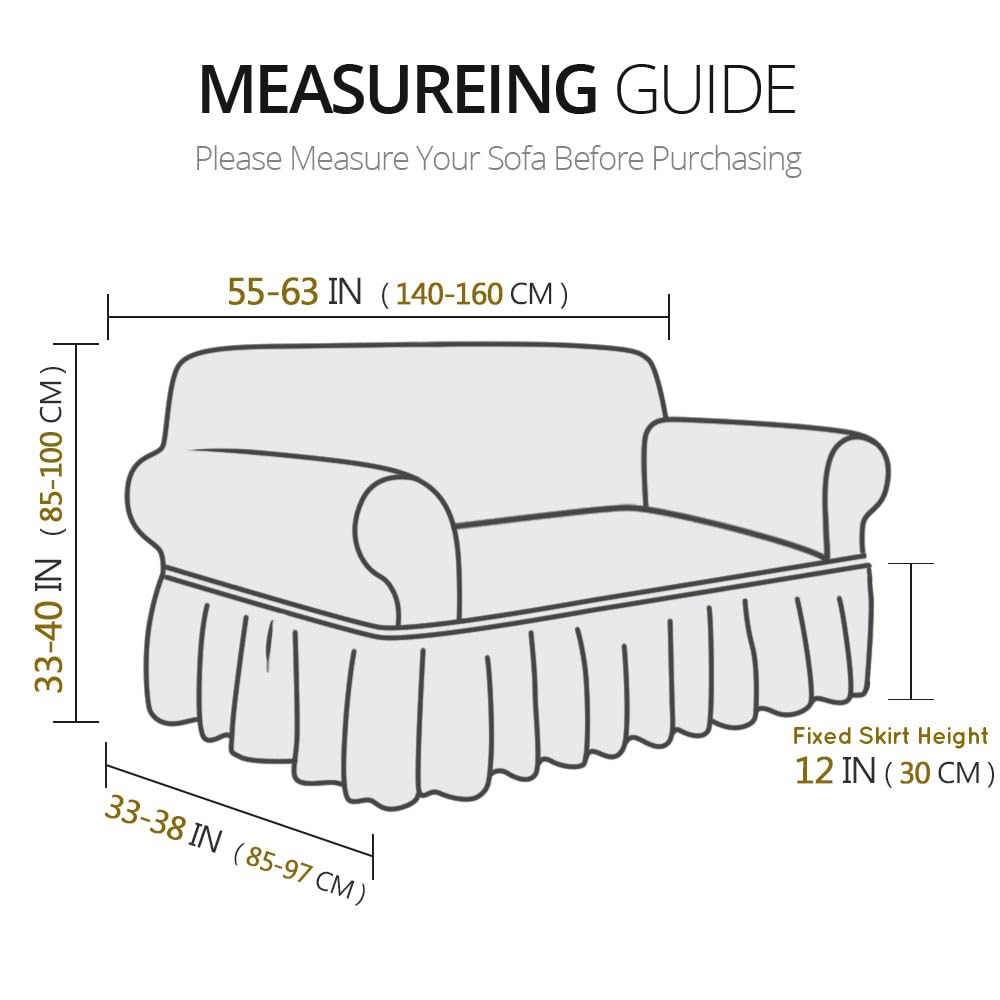 Love Seat Couch Covers Loveseat Covers Universal Cover with Skirt