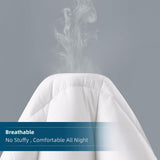 Soft Oversized King Comforter 120"x120" Marshmallow Lightweight Quilted Down Alternative All Season Mellow Sleep 8