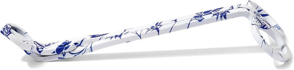 Wick Trimmer with Ornate Blue and White Nature Pattern