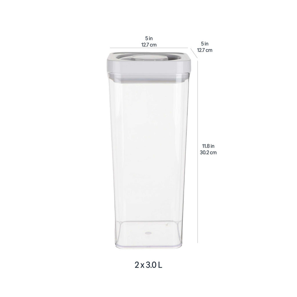 Airtight Food Storage Containers, BPA Free, Dishwasher Safe, with Twist/Turn Lids, Pantry Organization, 10-Piece
