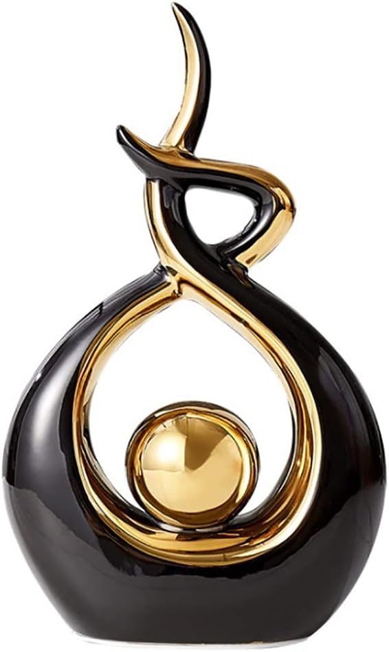 Home Decor Modern Abstract Art Ceramic Statue Table Decorations Living Room Office Centerpiece