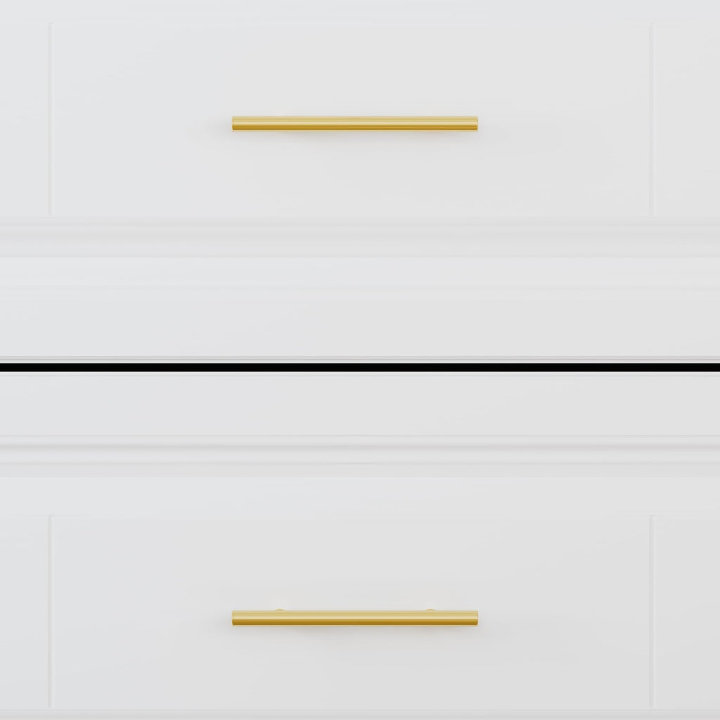 4 Door Wardrobe Closet with 4 Drawers, White Bedroom Armoire