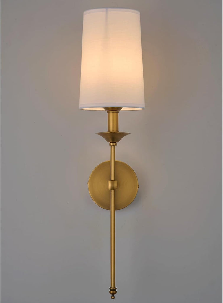 Wall Sconce Set of 2 Hardwired Vintage Antique Brass Sconce Candle Wall Light for Bedroom Living Room Vanity