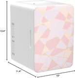 10L Mini Fridge for Bedroom - Car, Office Desk & Dorm Room 12v Portable Cooler Warmer Food, Drinks, Skincare, Beauty