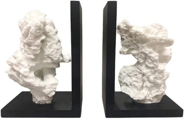 Bookends Modern New Chinese Style Bookends Wrought Iron Rockery Book By Book Stand Decoration Living Room Home Study