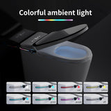 Smart Toilet, One Piece Bidet for Bathrooms, Modern Elongated Toilet with Warm Water, Dual Auto Flush