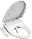Elongated Electric Bidet Toilet Seat with Warm Water Wash, Heated Seat, Quiet-Close Lid, Air Dryer, Customizable Wash Modes