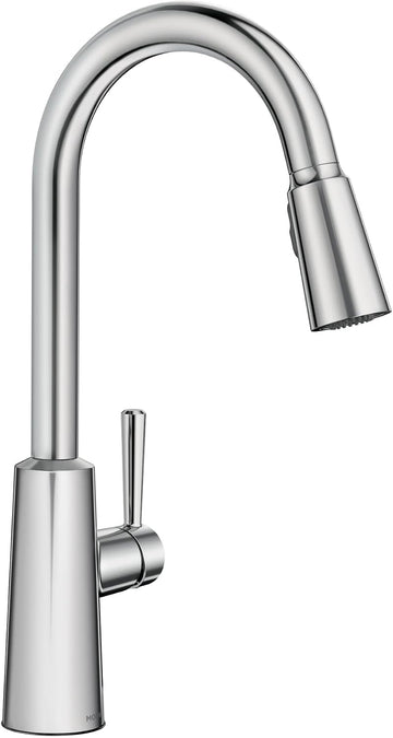Riley Chrome One-Handle Pulldown Kitchen Faucet, 7402C