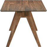 Farmhouse Rectangular Dining Table for 6 People, Modern Mid-Century Walnut Kitchen Dinner Tables Furniture, Natural
