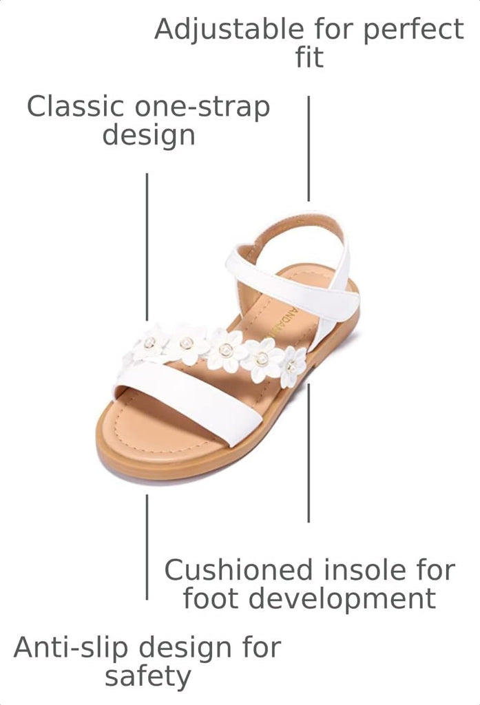 Girls Sandals Open Toe Summer Flats Dress Shoes