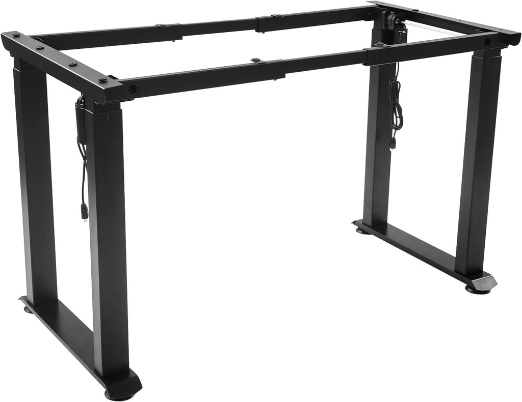 4-Leg Standing Desk Frame with Dual Motor, Electric Adjustable Legs for Max 63'' x 22.83'' Desktop, Heavy Duty 220