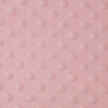 Minky MINKEE Chenille DOT Soft Fabric Cuddle 42 Color 60"W SEW Craft by The Yard (Peach)