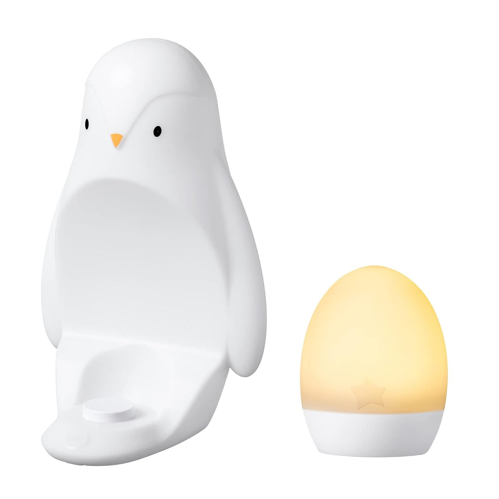 Penguin 2 in 1 Portable Nursery Night Light, White