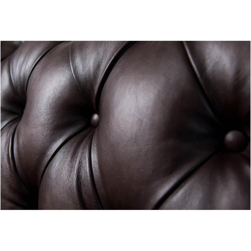 Aliso 100% Leather Sectional Sofa, 4piece, Brown