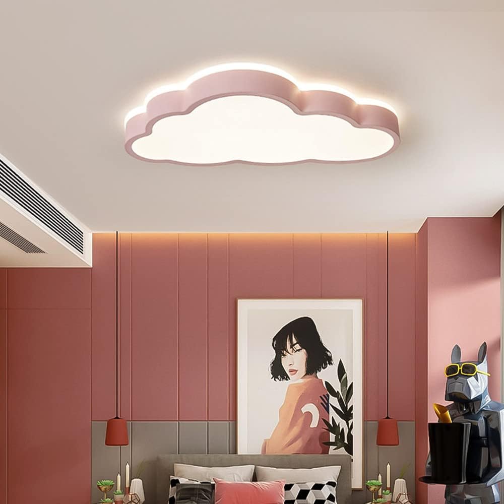 Cloud Shape LED Ceiling Light Kids Room Flush Mount Light Fixture Modern Close to Ceiling Light Baby Room Ceiling