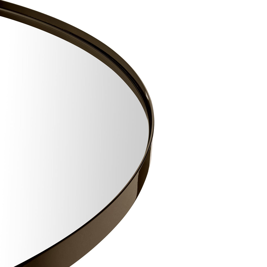 30 inch Oil Rubbed Bronze Round Mirror Circle Bathroom Vanity Mirror