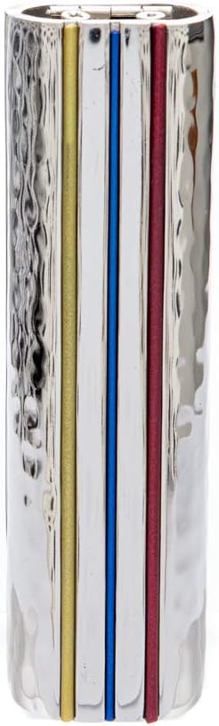 Folding Travel Hanukkah Chanukah Hammered Metal Multicolor (HTM-1)