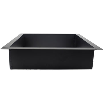 36" Solid Steel Square Fire Ring