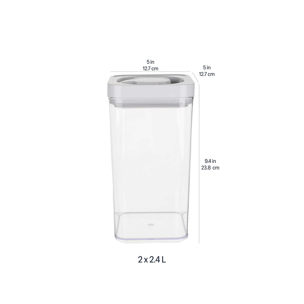 Airtight Food Storage Containers, BPA Free, Dishwasher Safe, with Twist/Turn Lids, Pantry Organization, 10-Piece