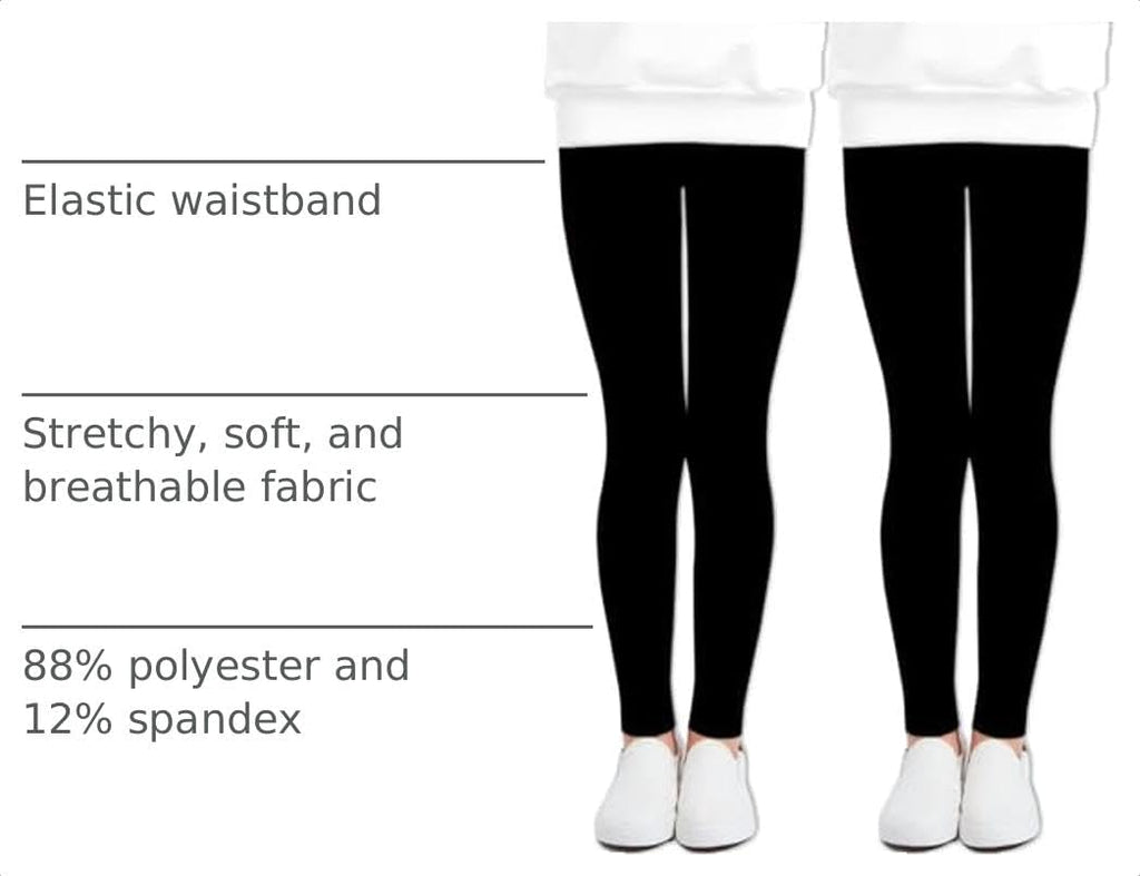 Multipack Cute Printed Girls Stretch Leggings Ankle Length