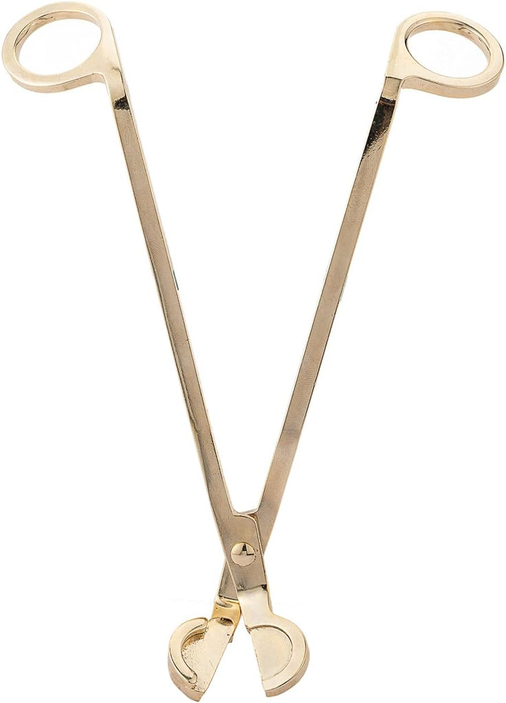 Large Size Candle Wick Trimmer and Candle Snuffer Set with Long Handle,Polished Stainless Steel Wick Scissor Cutter