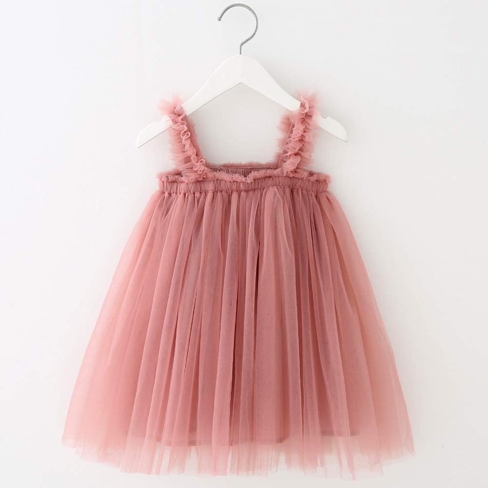 Layered Tulle Tutu Dress for Toddler Girls,Baby Girl Rainbow Tutu Princess Skirt Set with Flower Headband.
