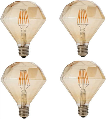 6W Dimmable LED Vintage Filament Bulb G30/G95 6W(60 Watts Equivalent) LED Globe Light Bulb, E26/E27 Base,Warm White