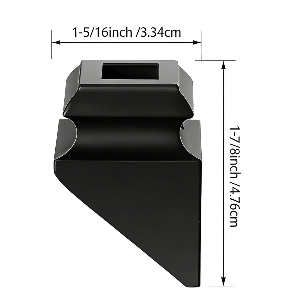 50 Pcs Aluminum Baluster Inclination Shoes Stair Flat Shoe with Screw and Wrench, Suitable 1/2" Square Iron Balusters