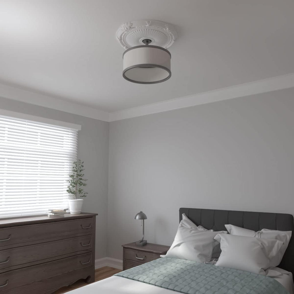 Heaton Ceiling Medallion 27 1/2"OD x 3 7/8"ID x 2 1/4"P (Fits Canopies up to 6 1/2") Factory Primed