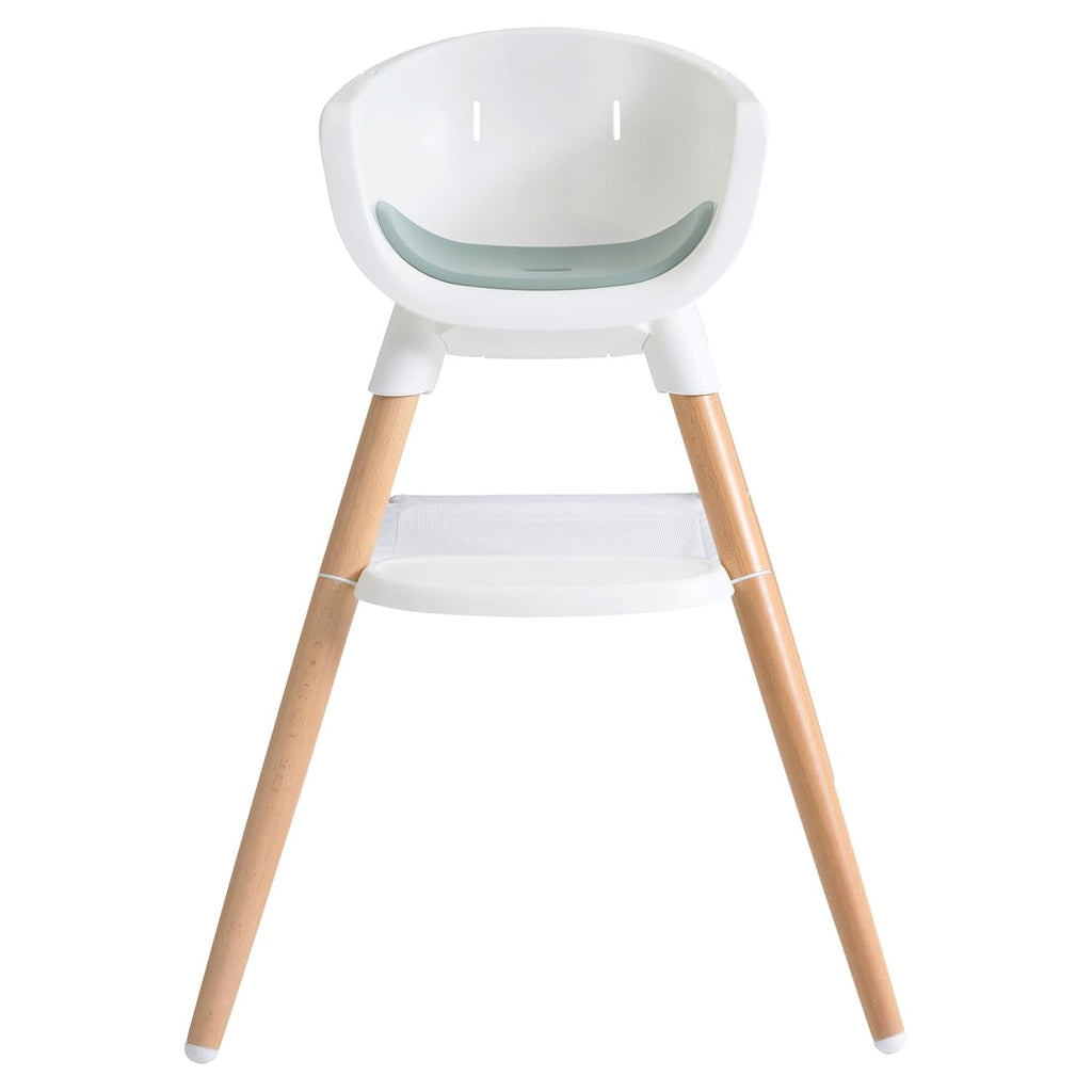 Chai Multi-Mode Highchair - European Beech Wood, Convertible, 9+ Modes, Birth up to 60 lb. (Mist) | European Beech