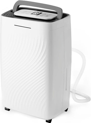 5500 Sq.Ft Dehumidifier for Basement with Drain Hose, Max 80 Pints/D (Standard 50Pint/D)