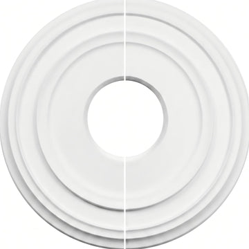 12" Decorative Ceiling Medallion for Light Fixtures & Fans PU White