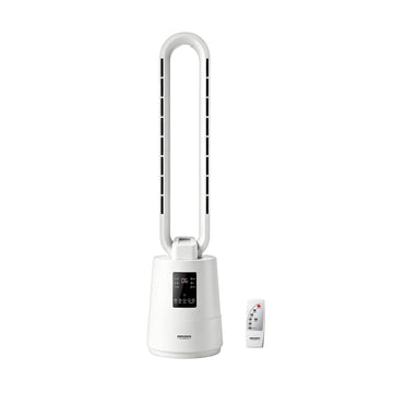 38inch Bladeless Tower Fan, Quiet Smart Bladeless Fan with BLDC Motor, 70°Oscillating Cooling Fan with 12 Speeds, 3