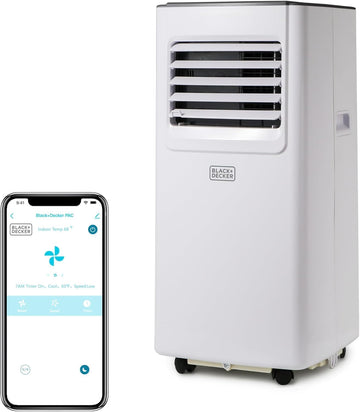 8,000 BTU Portable Air Conditioner with Wifi & Remote Control, 3-1-in AC, Fan & Dehumidifier, with App
