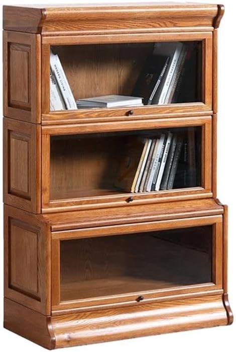 Arts and Crafts 33" Wood Barrister Bookcase in Cherry