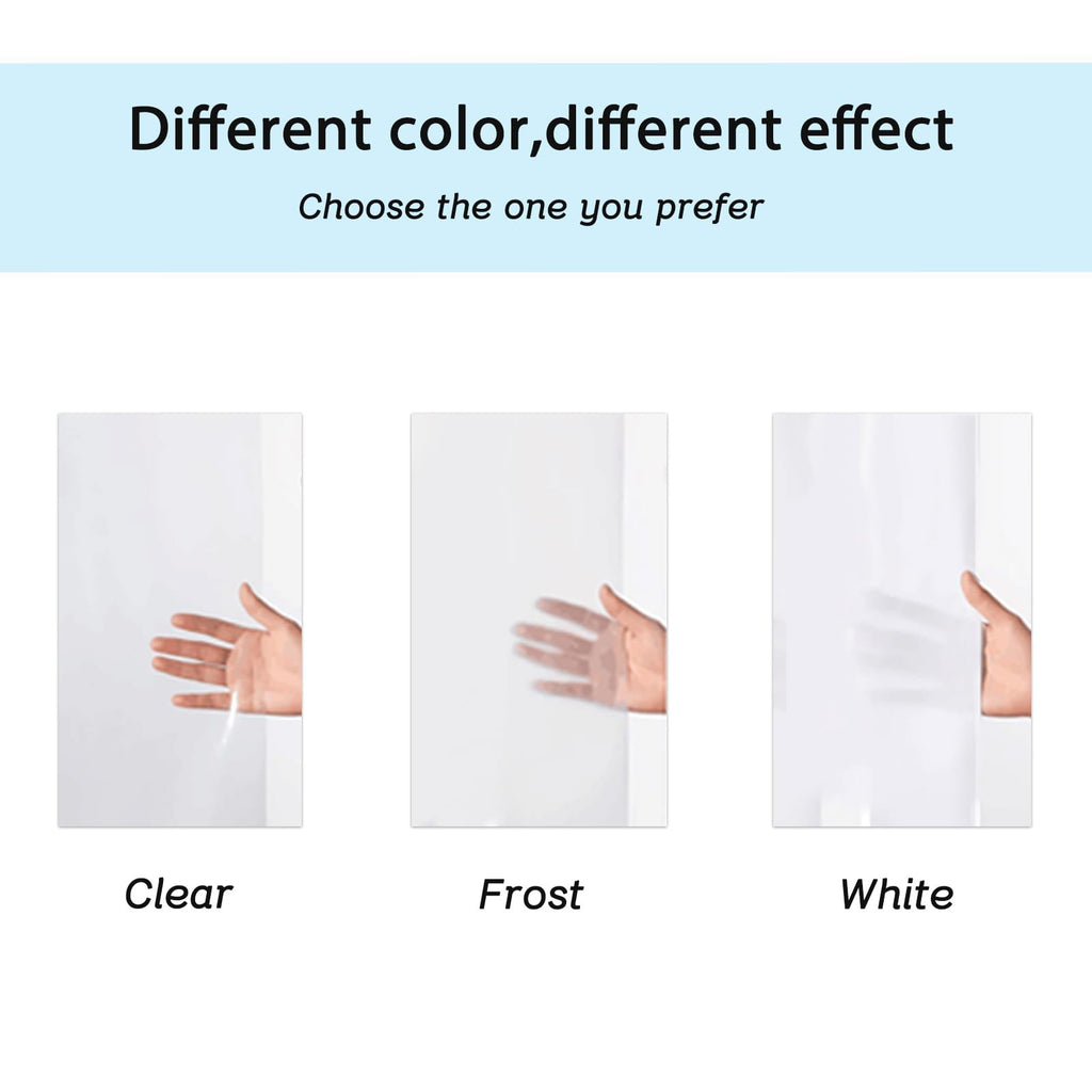 No-Hook Clear 36x84 Shower Curtain Liner Weights, for Shower Stalls