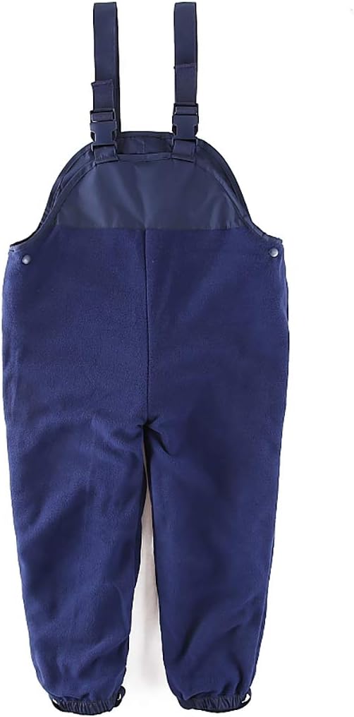Boys and Girls Suspender Rain Pants Fleece Lined Bib - Muddy Play Overalls 18 Months