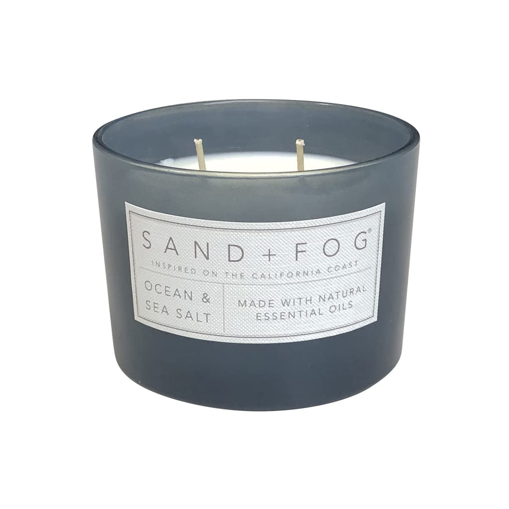 Scented Candle - Ocean & Sea Salt - Additional Scents and Sizes - 100% Cotton Lead-Free Wick - Luxury Air Freshening