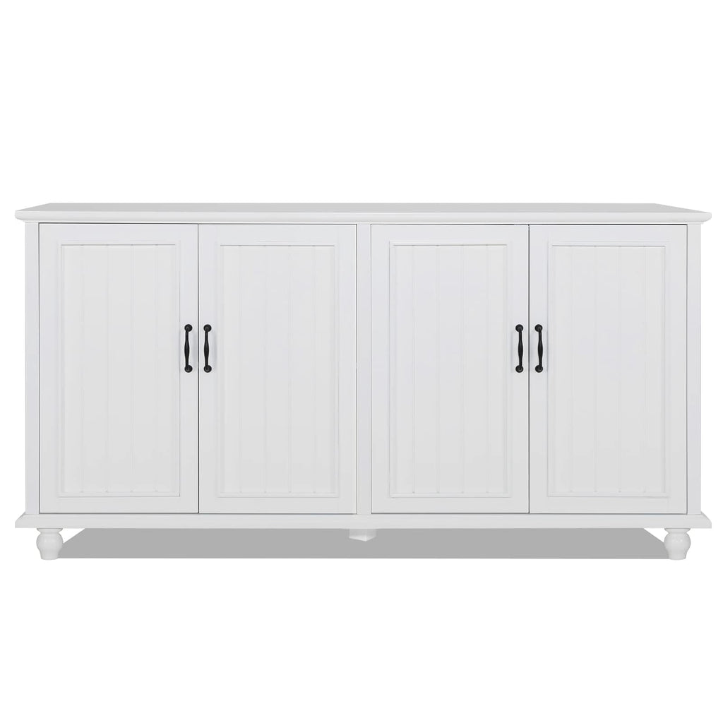 62'' Large Buffet Cabinet with Storage, White