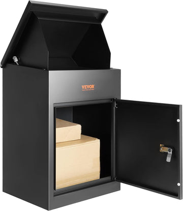 Package Delivery Boxes Mailbox with Coded Lock, Galvanized Steel Wall Mounted Mailboxes 17.3"x13.8"x22.8"