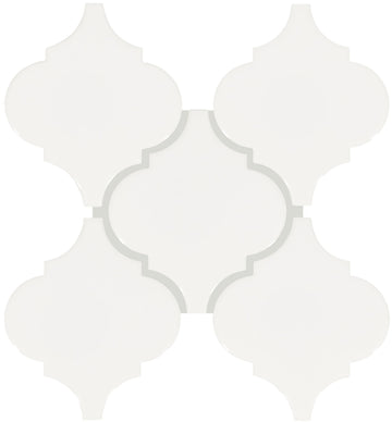 Mythology 6" Ceramic Arabesque Wall Tile in Glossy Santorini (90 PC per Carton) (10.80 SQFT per Carton)