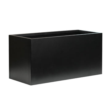 Metal Rectangular Planter 25" L x 11" W x 13" H, Galvanized Steel