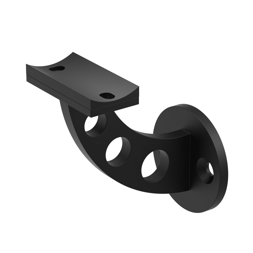 Handrail Bracket Stainless Steel 316 Event Horizon (Matte Black Powder Coat)